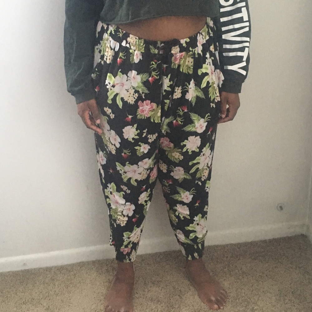 H&M Floral Harem Pants